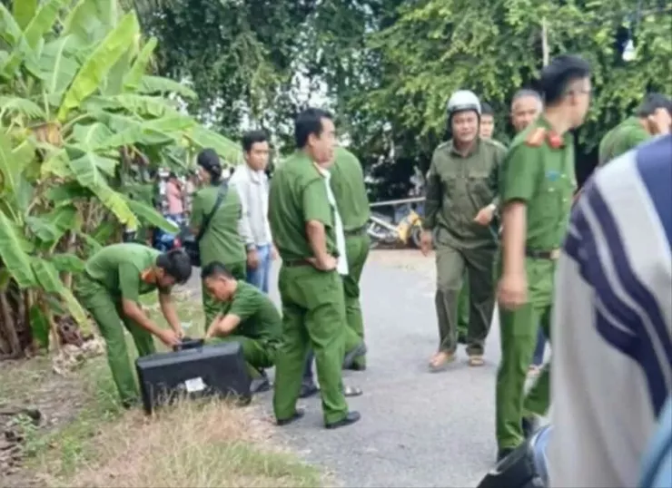 Lực lượng Công an đang điều tra vụ con rể sát hại mẹ vợ. Ảnh: CTV