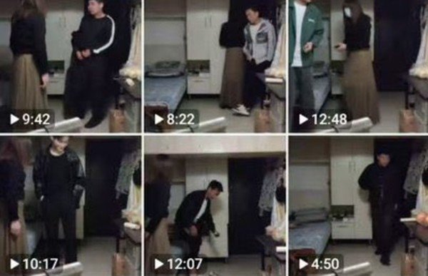 Việc đăng các video quay lén lên nhóm kín trên WeChat được cho là cách để "Hồng Tỷ" kiếm tiền. Ảnh: Weibo.
