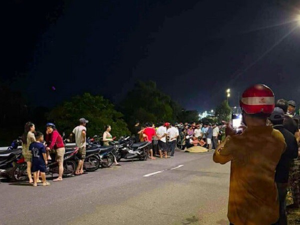 Hiện trường vụ tai nạn (ảnh người dân cung cấp).