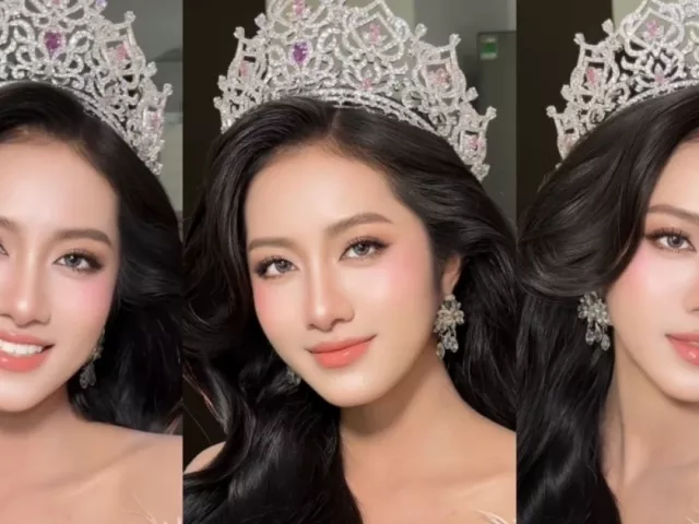 Hoa hậu Trúc Linh xinh như công chúa trong layout trang điểm ngọt ngào