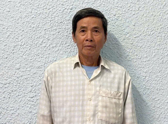 Đối tượng Hồ Trung Nga ngay sau khi gây án.