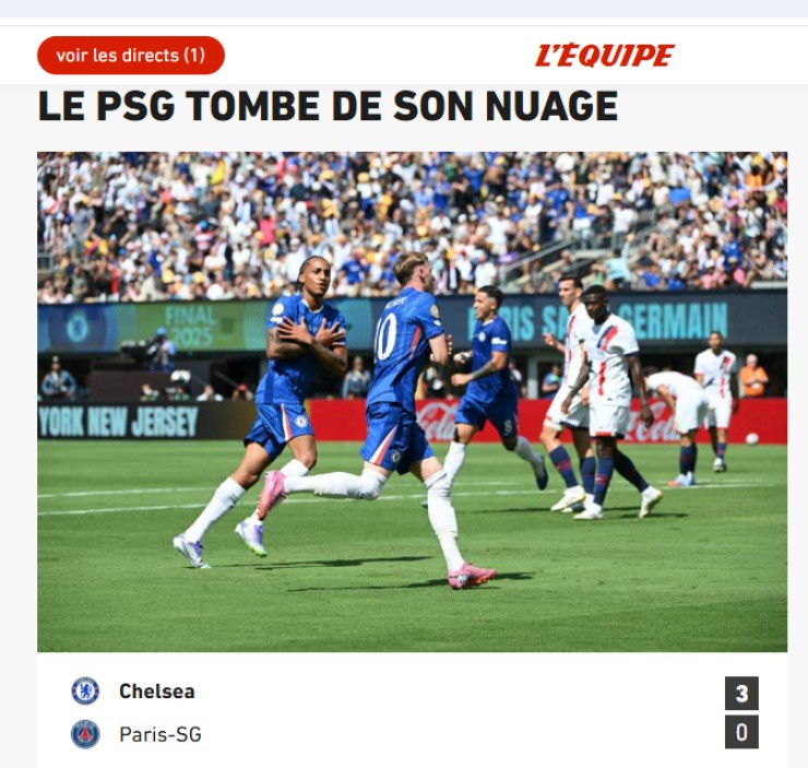 L'Equipe tiếc nuối vì PSG hụt cú "ăn 5"