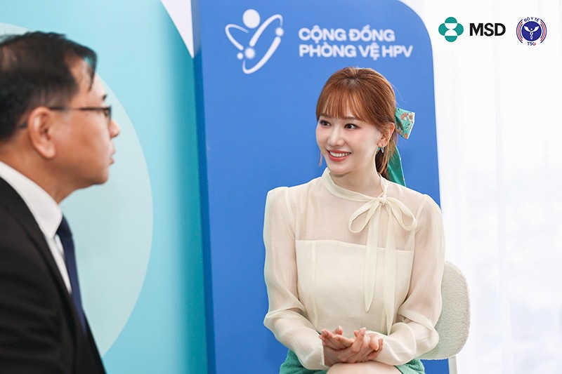 Hari Won ủng hộ mạnh mẽ việc nâng cao nhận thức về HPV và tầm quan trọng của phòng ngừa từ sớm.