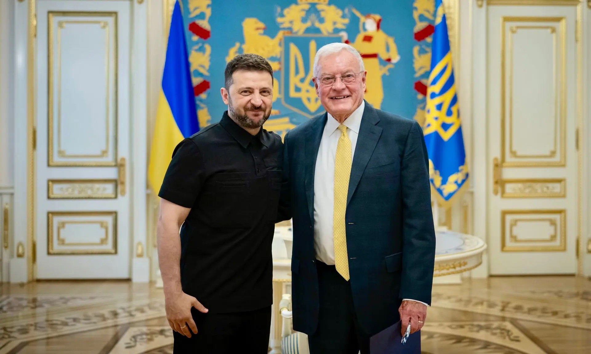 Ông Kellogg gặp Tổng thống Ukraine Zelensky hôm 14/7 (Volodymyr Zelensky / X)