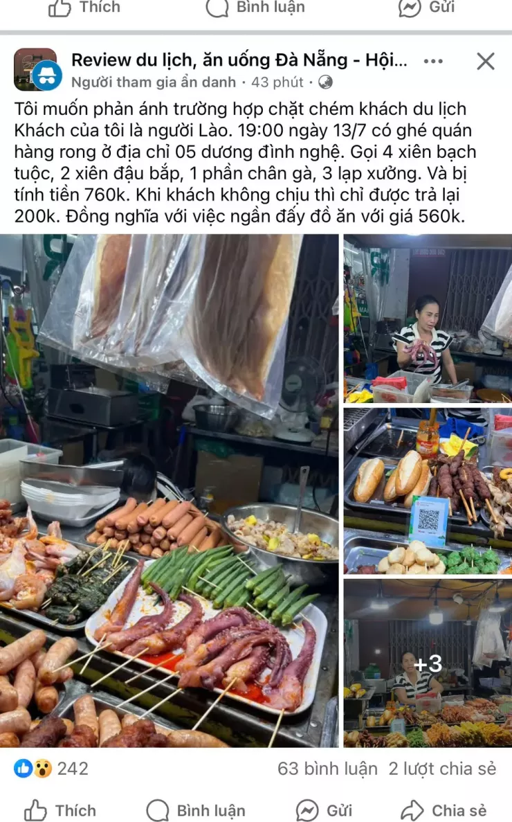 Bài đăng phản ánh trên mạng xã hội được nhiều người quan tâm. Ảnh: Chụp màn hình.