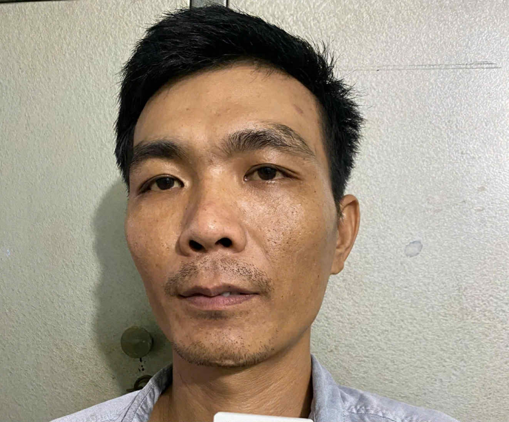 Đối tượng Trần Văn Trung bị công an tạm giữ. Ảnh: CACC