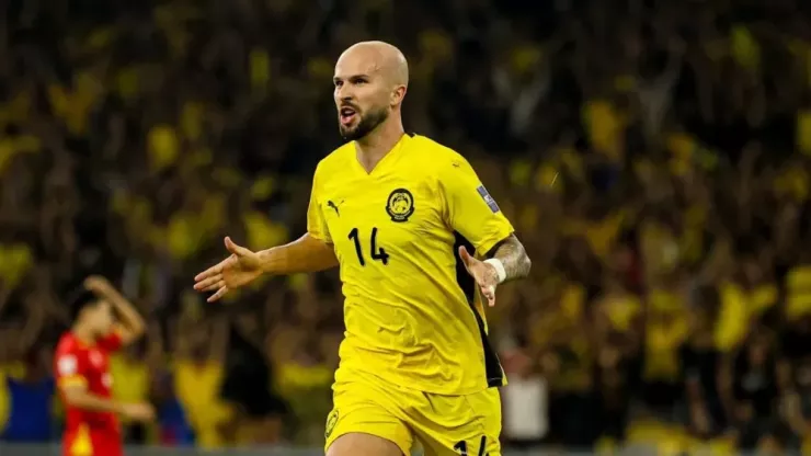 Joao Figueiredo góp bàn vào chiến thắng 4-0 trước Việt Nam nay về "cái ao làng" về đá M-League trong màu áo Johor Darul Tazim. Ảnh:CTP