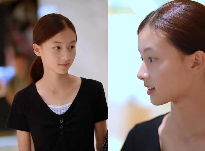 Diện mạo của Thất Thất giúp bé được khen ngợi. Ảnh: Weibo