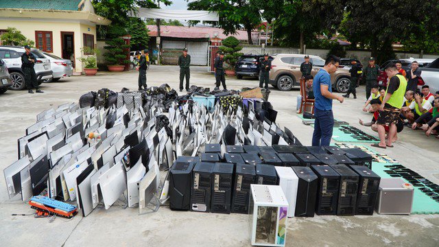 Tang vật vụ án. Ảnh: Công an Điện Biên