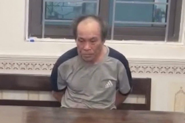 Lê Thanh Trường tại cơ quan Công an