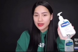 Võ Hà Linh từng quảng bá thế nào về sữa rửa mặt Gammaphil có lô bị thu hồi?