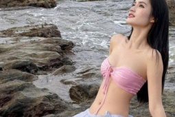 Hoa hậu Ý Nhi khiến cộng đồng mạng  ' dậy sóng '  khi diện bikini với  ' góc nghiêng thần thánh ' 