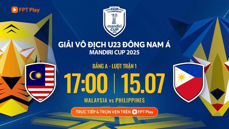 Trực tiếp bóng đá U23 Malaysia - U23 Philippines: Cột dọc khước từ (U23 Đông Nam Á) (Hết giờ) - 1
