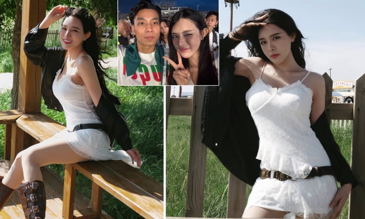 Trần Bích Hạnh, bạn gái Văn Thanh dành thời gian&nbsp;du hí ở Trung Quốc&nbsp;