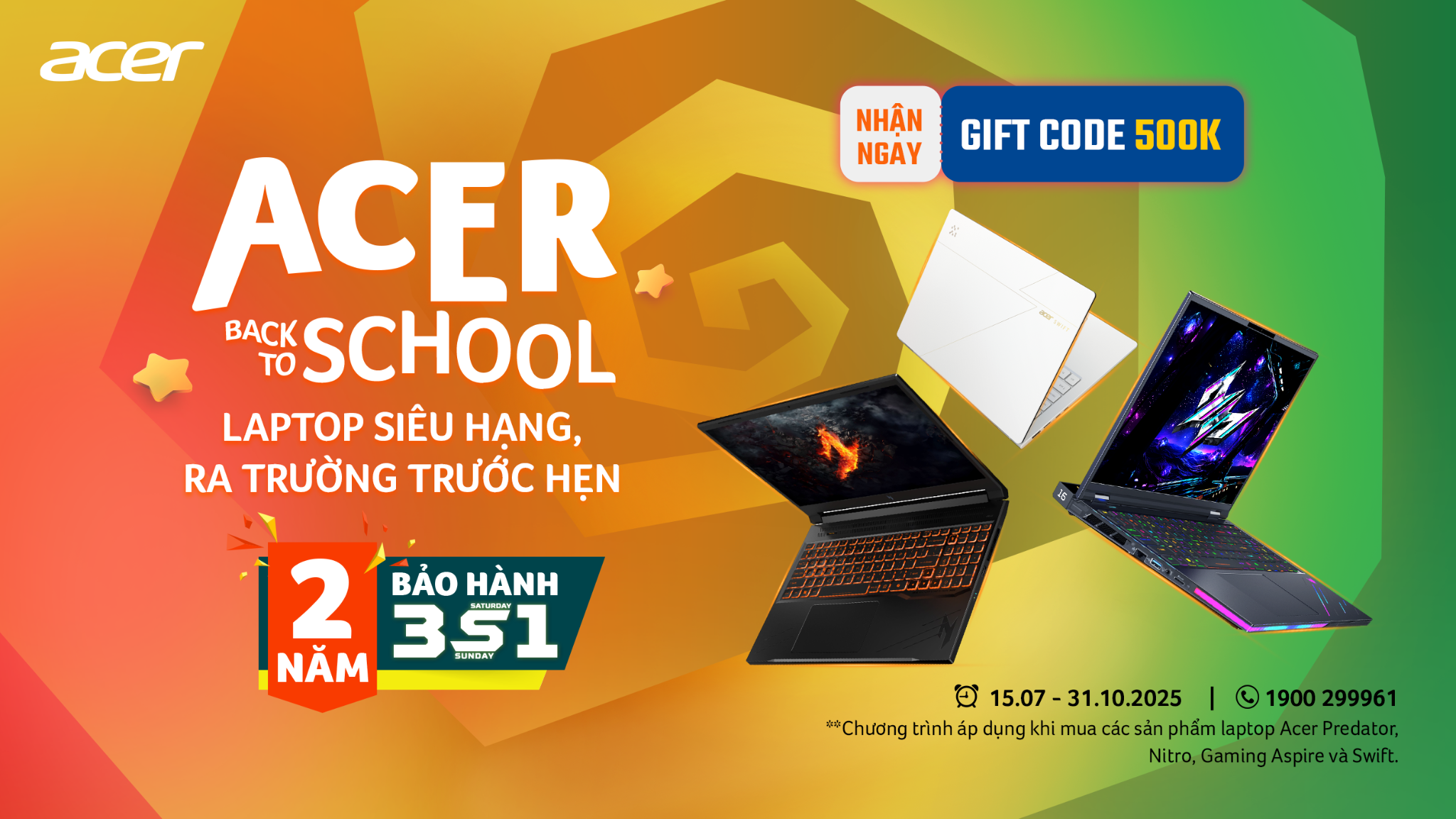 Acer Việt Nam ra mắt chương trình ưu đãi Back To School 2025: Laptop siêu hạng - Ra trường trước hẹn - 1