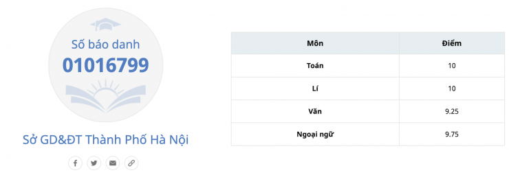 Thí sinh Hà Nội 'ẵm' thủ khoa cả khối D01 và A01 - 1