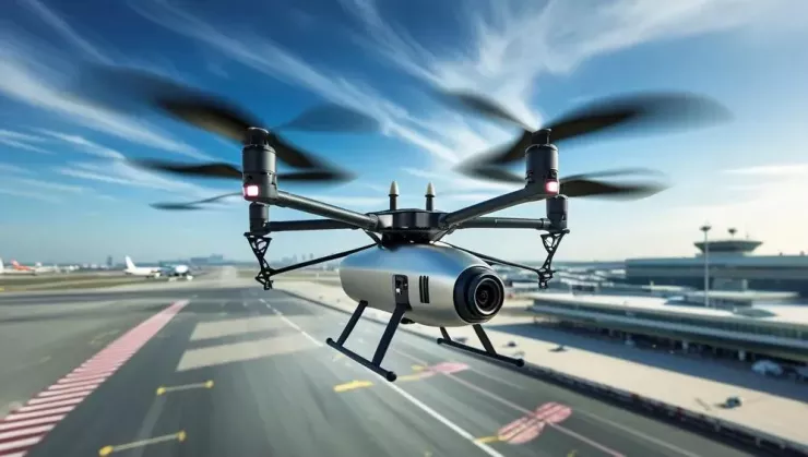Sử dụng flycam, drone… không đúng quy định có thể bị phạt. Ảnh sử dụng công nghệ AI.