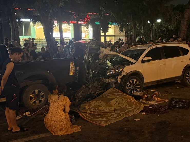Hiện trường vụ tai nạn.