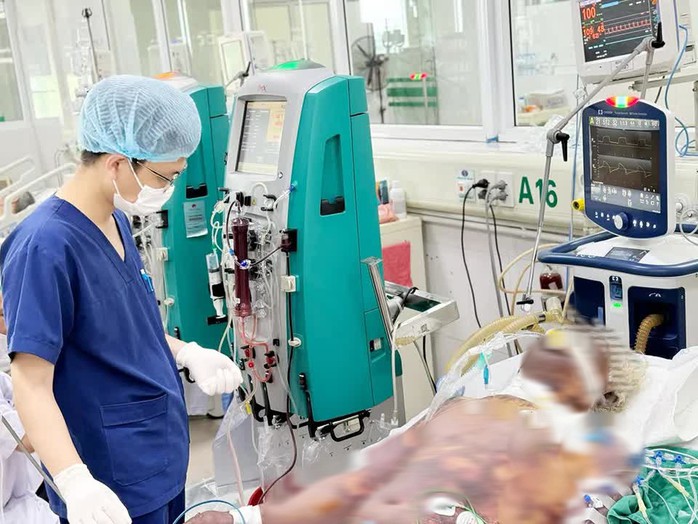Bệnh nhân mắc liên cầu khuẩn điều trị tại Bệnh viện Bệnh Nhiệt đới Trung ương