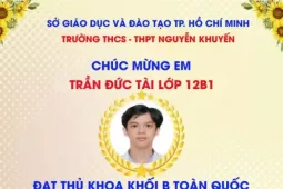 Thủ khoa khối B toàn quốc nói  ' không '  với luyện thi, học thêm...