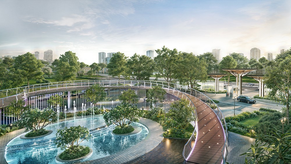 Cầu ngắm cảnh Lumis thu trọn vẻ đẹp nội khu Greenera Southmark