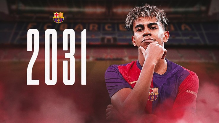 Yamal gia hạn hợp đồng với Barca đến năm 2031