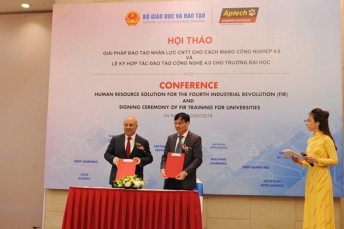 Tập đoàn Aptech hợp tác với Bộ Giáo dục & Đào tạo Việt Nam đào tạo Công nghệ 4.0 cho giảng viên đại học từ năm 2019