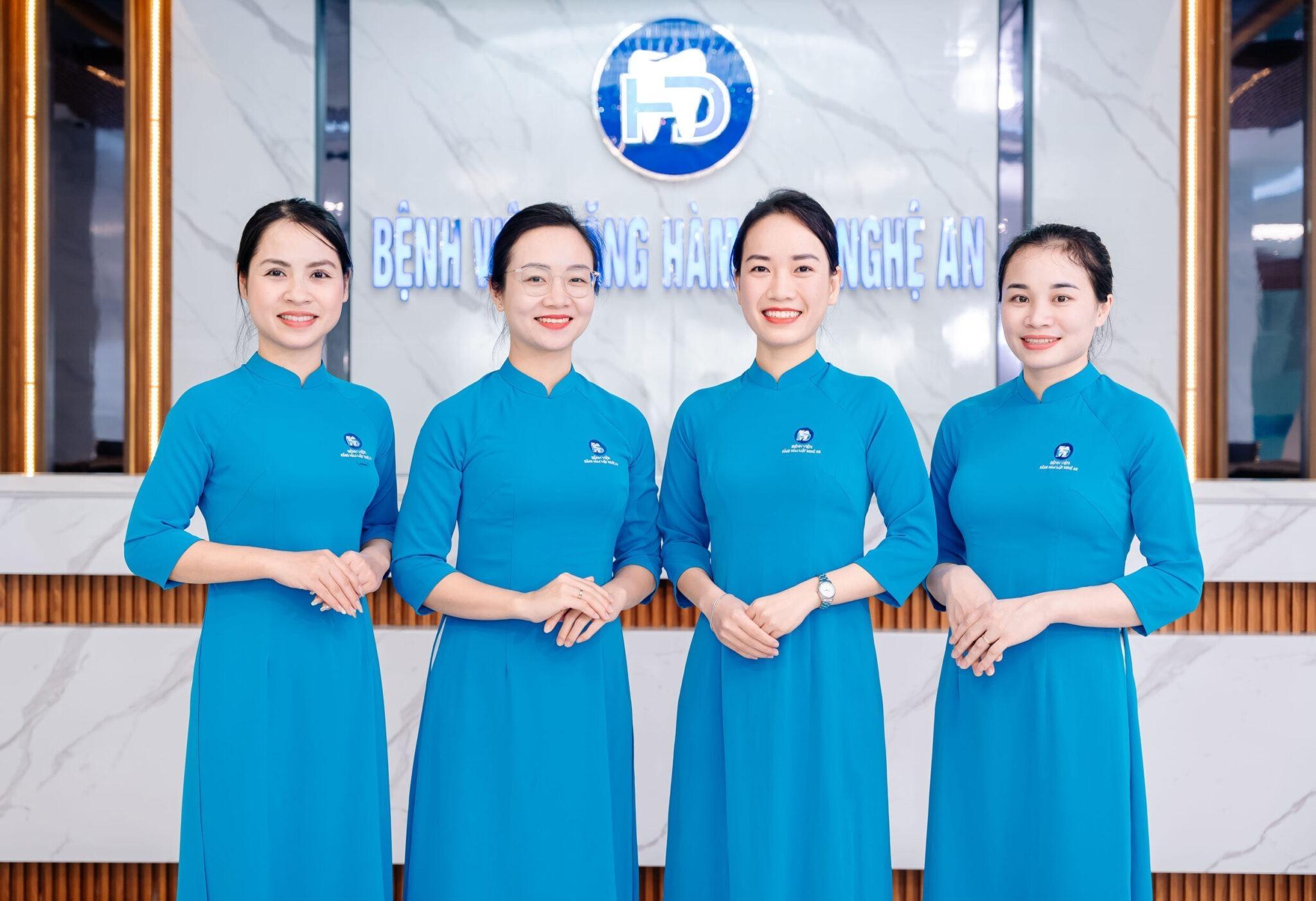 Đội ngũ nhân viên tại Bệnh viện Răng Hàm Mặt Nghệ An