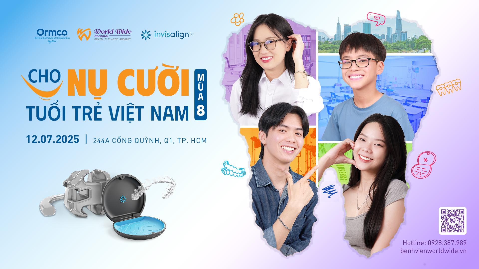Invisalign và Ormco đồng hành cùng WorldWide trong hành trình mang lại nụ cười tuổi trẻ Việt Nam