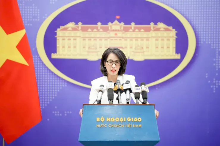 Người phát ngôn Bộ Ngoại giao Việt Nam Phạm Thu Hằng. Ảnh: NGỌC DIỆP