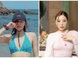 Hoa hậu Kỳ Duyên khoe vóc dáng gợi cảm với bikini trên biển