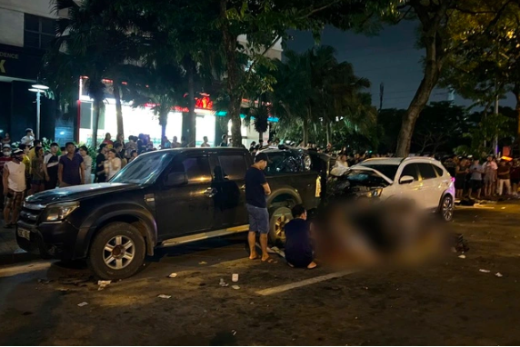 Hiện trường vụ tai nạn. Ảnh: T.Đ.