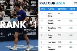 Trịnh Linh Giang số 1 bảng xếp hạng pickleball châu Á, tiếp tục vươn ra  " biển lớn " 