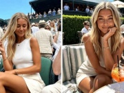 Sốc với danh tính mỹ nhân đẹp như mơ gây sốt Wimbledon, làm nhiều người  " sập bẫy " 