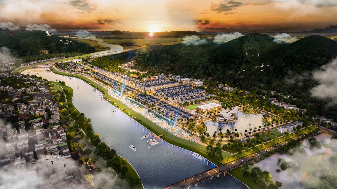 Khu đô thị Thanh Sơn Riverside Garden sở hữu địa thế vàng, phong thủy vượng khí với thế đất “tọa sơn nghinh thuỷ” hiếm có.