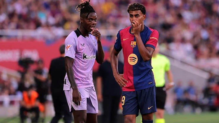 Vụ chuyển nhượng hụt của Nico Williams có thể ảnh hưởng đến mối quan hệ của hai sao trẻ