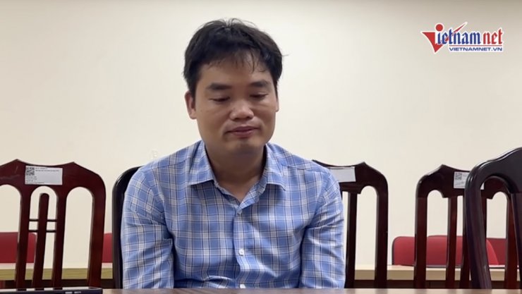 &nbsp;Tài xế Lê Minh Giáp tại cơ quan điều tra.&nbsp;