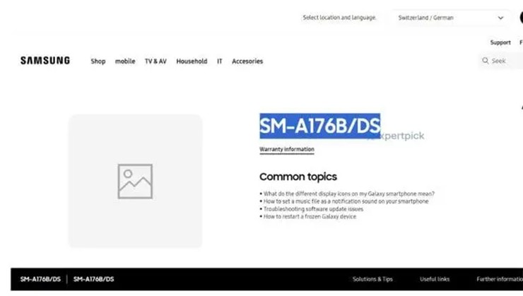 Chứng nhận dành cho Galaxy A17 5G.