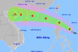 Áp thấp nhiệt đới mạnh lên thành bão WIPHA, khả năng vào Biển Đông đêm nay