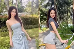 Con dâu tỷ phú Hoàng Kiều là mẹ 2 con vẫn sở hữu eo con kiến