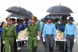 Truy điệu, an táng 156 hài cốt liệt sĩ quân tình nguyện, chuyên gia hy sinh tại Campuchia