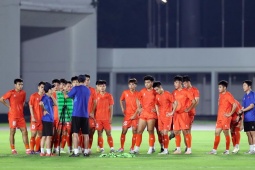 HLV Kim Sang Sik nghiên cứu chiến thuật đấu Lào, U23 Việt Nam thoải mái trước ngày ra quân