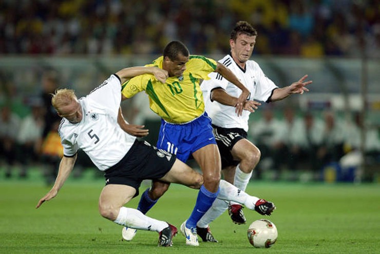 Rivaldo trong trận chung kết gặp "Xe tăng Đức"