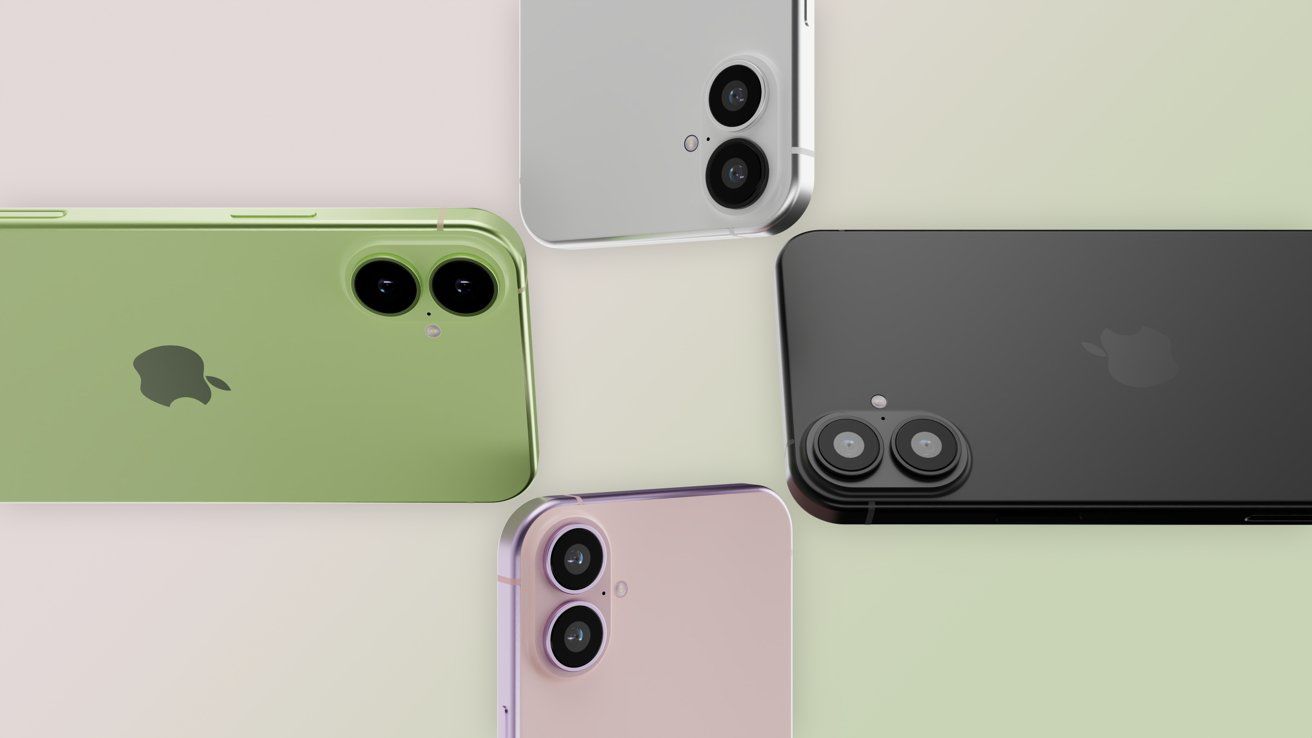 Ảnh render màu sắc của iPhone 17.