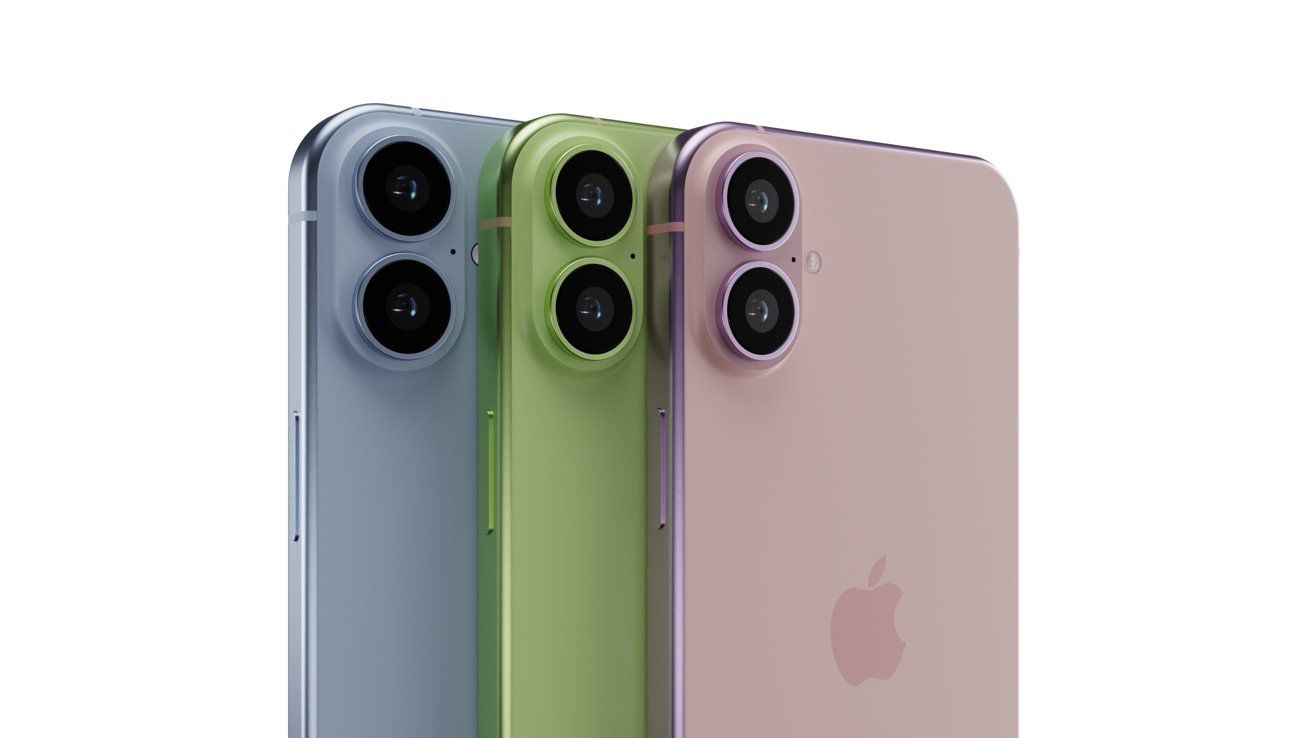 Ảnh render màu sắc của iPhone 17.