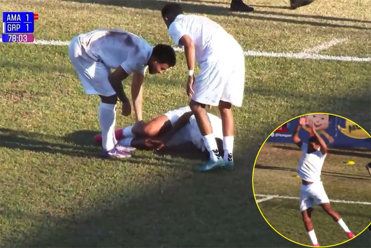 Ăn mừng kiểu Ronaldo khiến Kesley gặp chấn thương