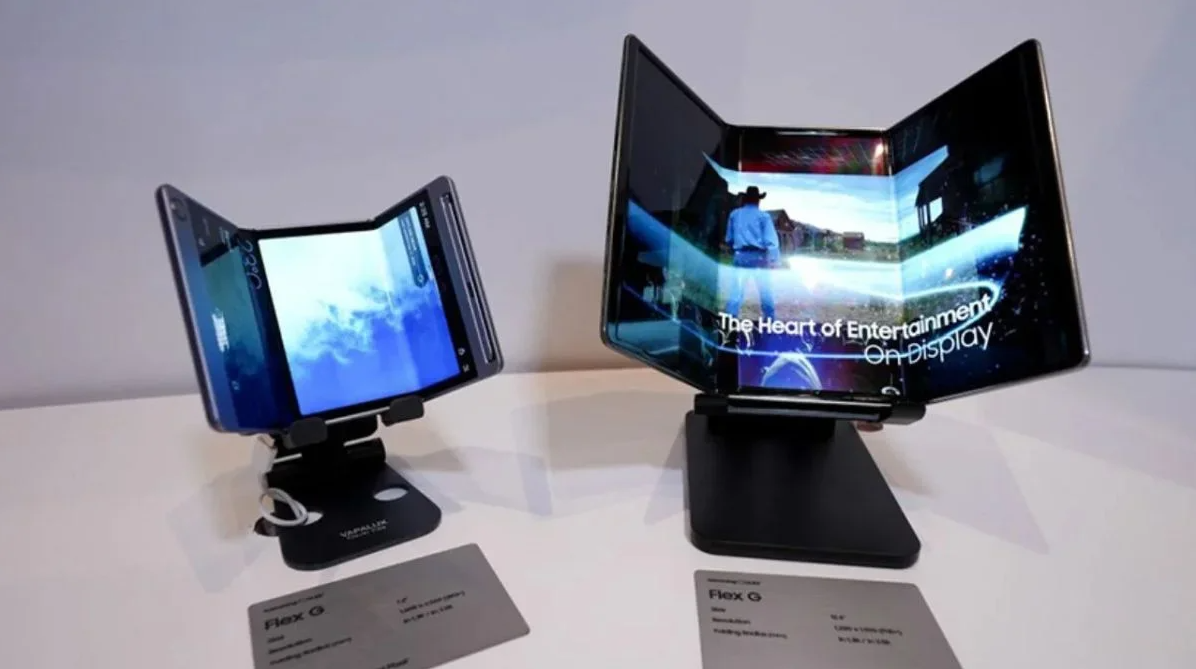 Ý tưởng điện thoại màn hình gập 3 của Samsung.