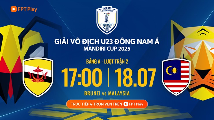 Trực tiếp bóng đá U23 Brunei - U23 Malaysia: Không có bàn thứ 8 (U23 Đông Nam Á) (Hết giờ) - 1