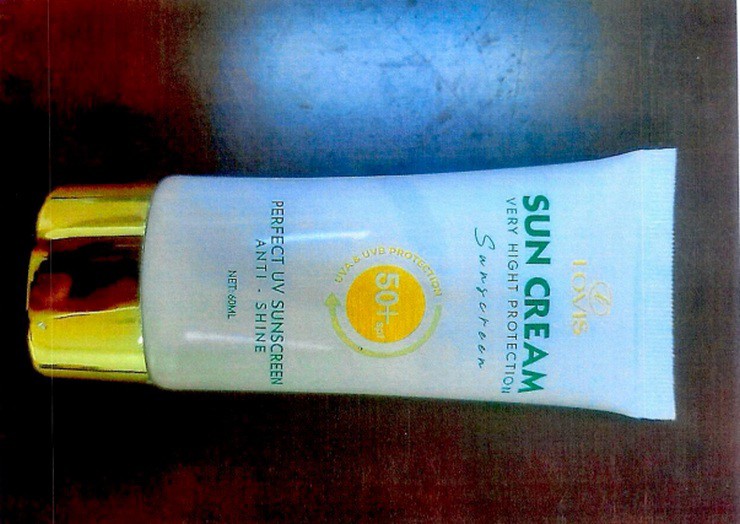 Kem chống nắng Sun Cream - Ảnh Cục Quản lý Dược