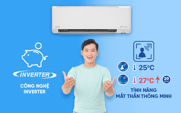 Những tính năng hiện đại được tích hợp trong điều hòa Daikin để tiết kiệm điện vượt trội